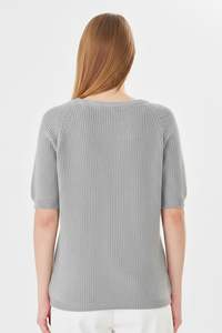 Suéter de Punto para Mujer, 100% Algodón Orgánico, Holgado, Transpirable, Suave y Cálido - Product Image 5