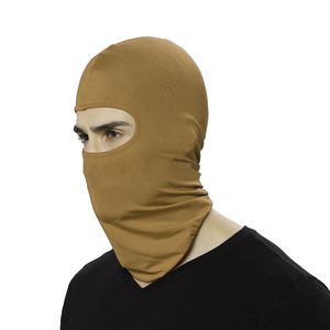 Masque de cyclisme intégral personnalisé cagoule respirante et protection solaire mince masque de ski soyeux avec un trou en polyester - Product Image 1