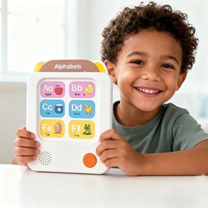 Machine d'apprentissage vocale en anglais pour enfants, jouet éducatif préscolaire parlant OEM pour l'apprentissage de l'anglais chez les tout-petits - Product Image 1