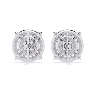 Boucles d'oreilles en or 18 carats brillantes avec diamant de laboratoire, boucles d'oreilles de qualité supérieure - Product Image 4