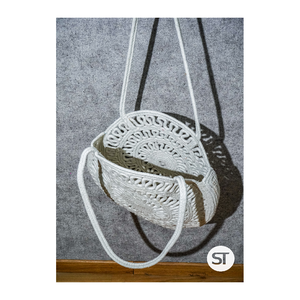 Sac en coton tressé, sac fourre-tout à bandoulière tissé à la main, écologique, réutilisable, sac de shopping durable, élégant et décontracté pour tous les jours - Product Image 3