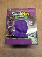 Smush Mart GRAPES VIRAL Squishy parfumé géant de 6 pouces par Crazy Fun RMS Nouveaux jouets sensoriels Smushmart