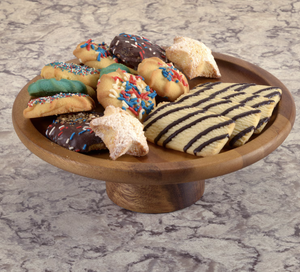 Meilleure vente Support à gâteau rond en bois d'acacia de grande taille Plateau de vaisselle élégant pour dessert Outil de plateau à gâteau de qualité exclusive - Product Image 2