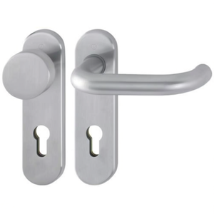 Kurzschildgarnitur Paris E58/353K/138Z HOPPE Edelstahl F69 PZ Abgerundet Wechselgarnitur Fr Tr & Fenstergriffe - Product Image 3