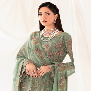 Ramsha rangoon 10ชุดเดรสผ้าชิฟฟ่อน3ชิ้นสำหรับสาวๆชาลวาร์คามเมซ - Product Image 6