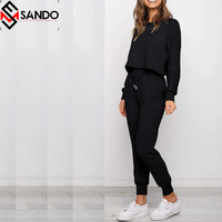 Sudadera con capucha de gran tamaño transpirable de diseño personalizado para mujer, traje gráfico de talla grande para mujer para invierno