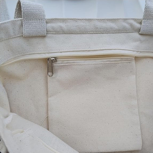 Bolsa de Mano de Lona de Algodón Reutilizable Personalizable para Invierno, con Cadenas, para Mujer, con Logotipo Personalizado, para Compras - Product Image 5