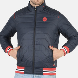 Blouson d'hiver matelassé pour homme grande taille 2025 avec col montant et logo personnalisable, haute qualité, écologique et respirant - Product Image 1