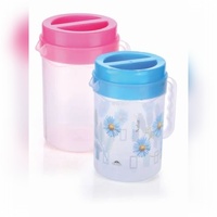 Jarra de Agua de Plástico Home Pro Hydro Max de 2 Litros, Libre de BPA, a Prueba de Fugas, con Boquilla de Fácil Vertido, para Cocina, Refrigerador, Camping, Ligera, para Adultos