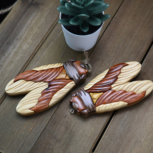 Recuerdo creativo para el hogar, imán ecológico para nevera, adorno para nevera en blanco, placa tallada en madera - Product Image 5