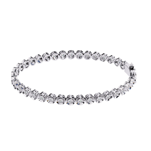 Fabulous 18K <b>Gold</b> Lab Grown Diamond Bracelet & <b>Bangle</b> Luxurious Jewelry - Product Image 5