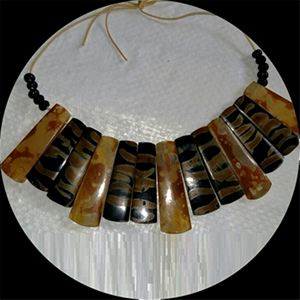 สร้อยคอฮอร์นที่ติดแท็กสร้อยคอเขาควายธรรมชาติทำด้วยมือสินค้าอินเดีย - Product Image 4