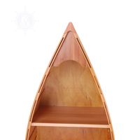 Massivholz Handgefertigtes Traditionelles Antikes Design Kanu-Weinregal Ohne Fiberglas Wohnzimmer Heimwerkstatt Hochwertig