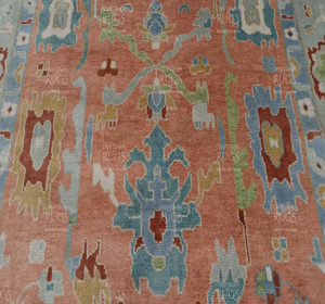 Super doux Extra Large salon chambre à coucher tapis moderne persan Oushak tapis Super doux coloré Extra peluche fait laine - Product Image 3