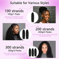 Extensions de cheveux humains à double trame, ondulations profondes - Cheveux vierges alignés sur les cuticules, effet plume, crochet invisible