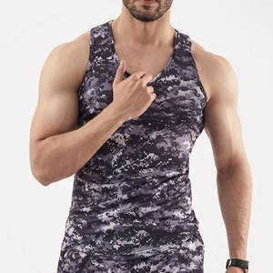 Couleur unie grande taille respirant Gym entraînement sans manches hommes débardeur prix de gros haute qualité Logo personnalisé hommes débardeurs - Product Image 2