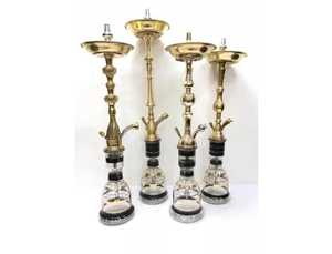 Cachimba Árabe Tradicional Egipcia de Latón Lacado de Lujo en Oferta, 65 cm - Product Image 4