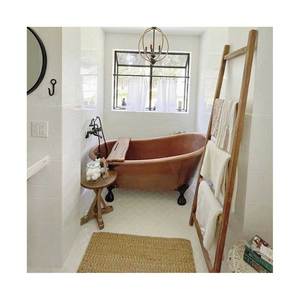 Bañera de cobre sólido de nuevo diseño, bañera de cobre de calidad de exportación, redonda, fabricada en India con bañera de cobre de alta calidad - Product Image 5