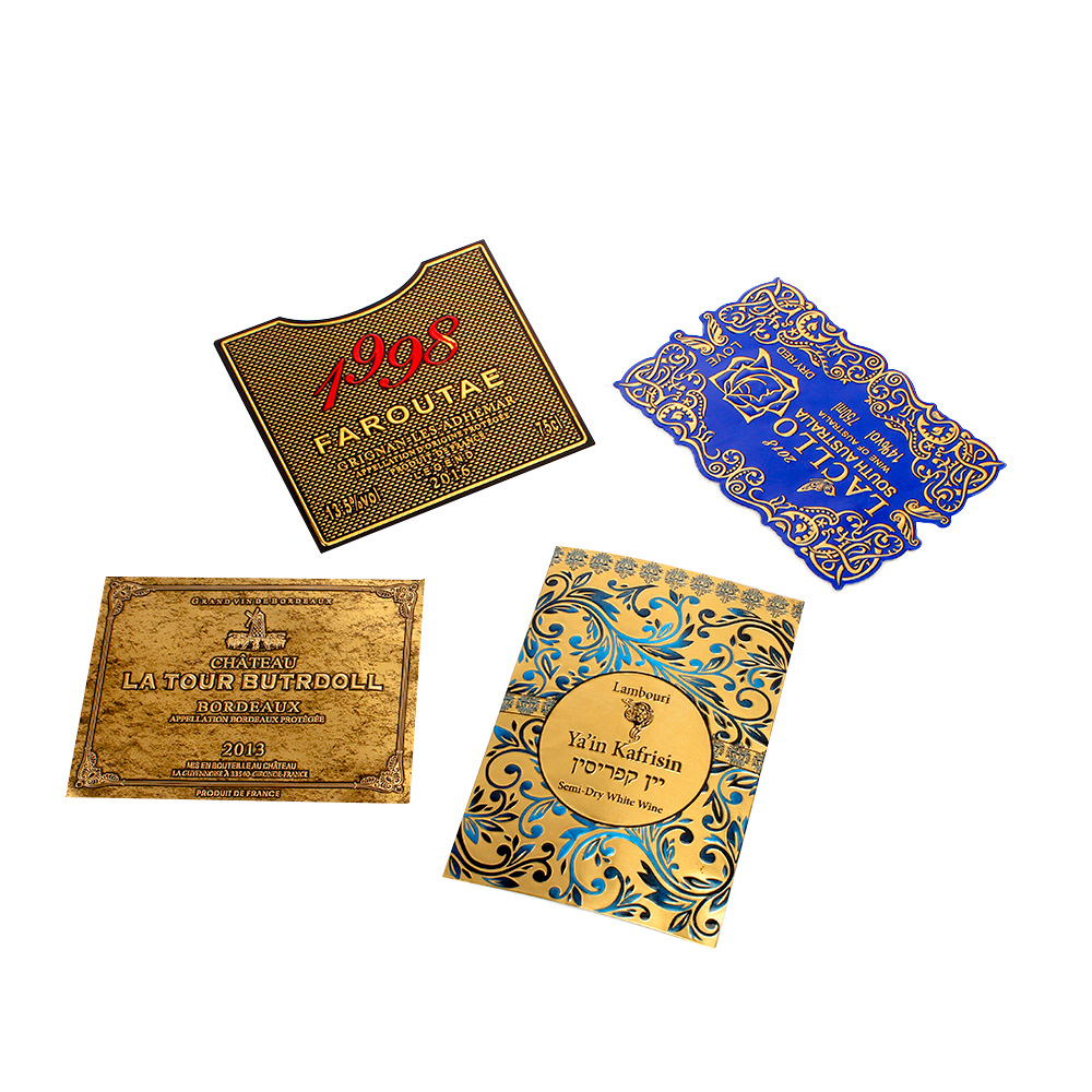 Customized Printing LOGO Perfume Bottle Metal Uv Transfer Waterproof Packaging Stickers Labels