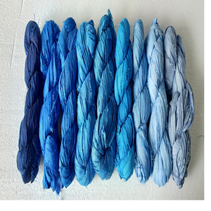 Ruban de soie sari de qualité supérieure 100% soie teint en rose pour la revente de décoration - Product Image 6