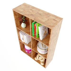Étagère à livres en bois à 3 niveaux KS68109, 120 cm de haut, avec matériaux en plastique et en métal, pour bureau, salon, garage - Product Image 3