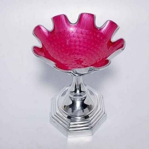 Bol à fruits moderne en aluminium écologique avec décorations émaillées colorées pour utilisation sur table, cadeau d'affaires - Razvi International - Product Image 3
