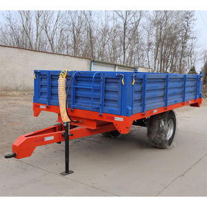 Remolque agrícola dibujado en tractor duradero, diseño de marco de acero soldado - Product Image 6