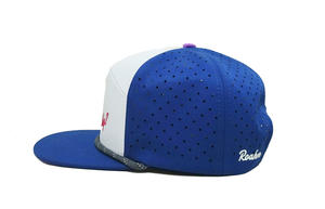 Casquettes de sport unisexes à laser à profil haut conception de logo personnalisé 7 panneaux de chapeaux de sport perforés en plein air brodés en 3D OEM - Product Image 4