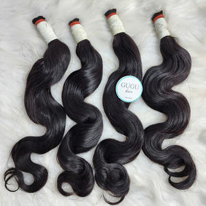 Extensions de cheveux vierges vietnamiens de qualité supérieure, double trame, Remy, ondulés, sans produits chimiques, toutes couleurs, 100 % cheveux humains pour femmes - Product Image 2