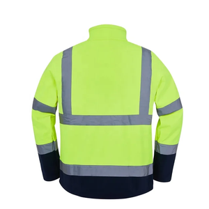 เสื้อแจ็กเก็ตเซฟตี้โพลีเอสเตอร์สะท้อนแสงชุดทำงานออกแบบได้ตามต้องการสำหรับความปลอดภัยบนท้องถนนออกแบบโลโก้ได้ตามต้องการ - Product Image 2