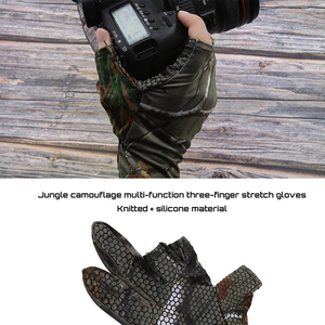 Gants de pêche sur mesure, protection UV, gants sans doigts, gants de pêche sportifs doux, fabricant - Product Image 3