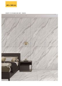 พอร์ซเลนแกะสลักซาตินแบบชนบทขนาด800X1600มม. 9มม. เกรดพรีเมี่ยมสำหรับงานหนักบ้านทันสมัยวิลล่าโรงแรมห้องน้ำ - Product Image 2