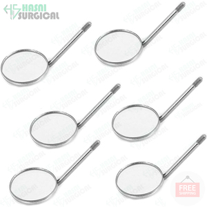 Miroir de bouche dentaire écologique d'instruments dentaires de qualité fine, miroirs de bouche grossissants de miroir en acier dentaire CE approuvé - Product Image 4