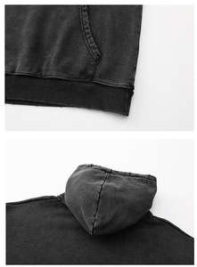 เสื้อฮู้ดผ้าฝ้าย280GSM นุ่มพิมพ์ลายออกแบบได้ตามต้องการน้ำหนักเบาเหมาะสำหรับทุกเพศเสื้อกันหนาวลำลองปักลายไซส์ใหญ่พิเศษ - Product Image 6