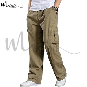 Pantalones Cargo de Algodón con Cintura Elástica Completa y Botones, Diseño Único, Hechos en Pakistán, Totalmente Personalizados, Precio al por Mayor para Adultos - Product Image 3