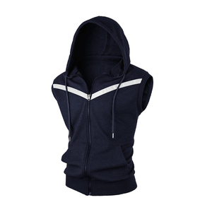 Nuevos suéteres asequibles Hombres Sudadera con capucha sin mangas Ropa personalizada - Product Image 1