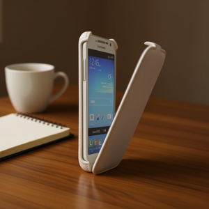 Étui à rabat classique Star-Case 'Roma' pour Samsung I9195 Galaxy S4 Mini en blanc - Product Image 3