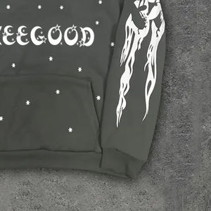 เสื้อมีฮู้ดโอเวอร์ไซส์สำหรับผู้ชายผ้าฝ้ายผสม3D พิมพ์ลายขนแกะกระเป๋าสำหรับฤดูหนาว - Product Image 6