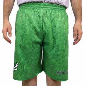 กางเกงขาสั้นผู้ชายไซส์ใหญ่ ผ้าตาข่ายโพลีเอสเตอร์เนื้อแน่น ระบายอากาศ แห้งเร็ว มีเชือกผูกเอว บริการ OEM มีกระเป๋า - Product Image 1