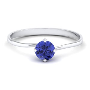 Reyes แหวนพลอย Tanzanite สีทอง14K แบบมินิมอลผู้ผลิต ODM เครื่องประดับอัญมณี Tanzanite สำหรับงานแต่งงานดีไซน์ตามสั่งสำหรับผู้หญิง - Product Image 2