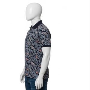Chemises polo en coton imprimées pour hommes avec tissu anti-froissement, coton doux, coupe décontractée, vêtements de mode, vêtements, équipement du marché - Product Image 4
