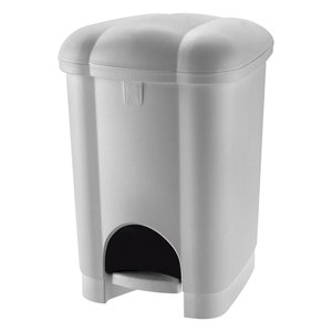 Waste bin (16Lt) pedal lid CAROLINA Grey 810153510D - Product Image 1