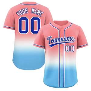 Maillot de baseball pour hommes, uniforme sportif, couleur dégradée, imprimé numérique, respirant, chemise vierge, sublimation cousue, vente chaude - Product Image 3