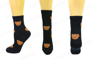 Calzini sportivi alla caviglia da donna FOYSOCK coreano di qualità personalizzata con stampa animale e carattere di novità Logo con Design a squadre calze personalizzate in cotone - Product Image 3