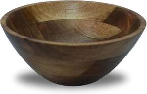 Tazón para Ensalada Contemporáneo de Madera de Mango y Acacia, Hecho a Mano, Ecológico y de Primera Calidad, para Bodas - Product Image 3