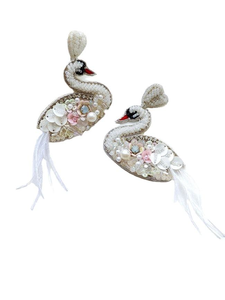 Pendientes de pájaro hechos a mano con cuentas de semillas, nuestra hermosa colección de pendientes hechos a mano es finalmente de la India por glowin fashion - Product Image 2