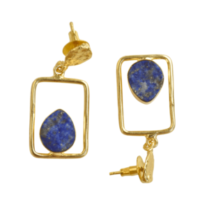 Aros de Latón Chapados en Oro al por Mayor, Piedra Semipreciosa Natural, Acabado Satinado de Latón, Hipoalergénicos, Seguros de Usar, Alta Calidad para Exportación - Product Image 4