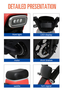 हल्के ईबाइक मोटरसाइकिल वयस्क इलेक्ट्रिक क्वाड बाइक दो सीट इलेक्ट्रिक बाइक - Product Image 5