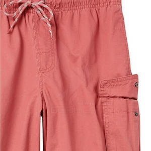 Best Quality <b>Men's</b> Cargo <b>Shorts</b> Custom Made 100% Cotton Quick Dry Light Weight Casual Solid Pattern Mid <b>Waist</b> <b>Elastic</b> Closure - Product Image 6