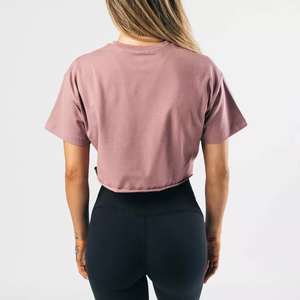 Vente en gros directement de l'usine, nouveau crop top pour femmes 2026, fournisseur de crop top personnalisé avec logo, t-shirts crop top sexy, t-shirts courts basiques - Product Image 4